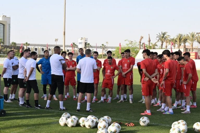 L’équipe nationale marocaine des moins de 20 ans met la dernière main à sa préparation avant d’affronter la Sierra Leone en quarts de finale de la Coupe d’Afrique des Nations