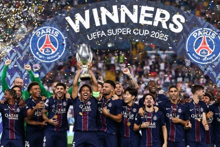 Le Paris Saint-Germain remporte la Supercoupe d’Europe pour la première fois de son histoire