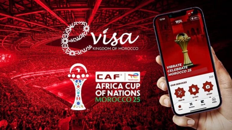 Le Maroc délivre des visas électroniques gratuits aux supporters de la Coupe d’Afrique des Nations via l’application « Yalla ».